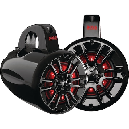 Boss Audio Boss Audio MPWT60RGB 2-Way Marine Waketower/UTV Roll Bar LED Speaker System, 1 pr. MPWT60RGB